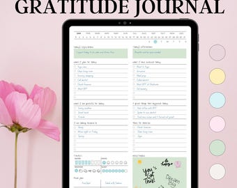 Ultimatives digitales Dankbarkeits-Tagebuch in 6 Farben und Schalttag
