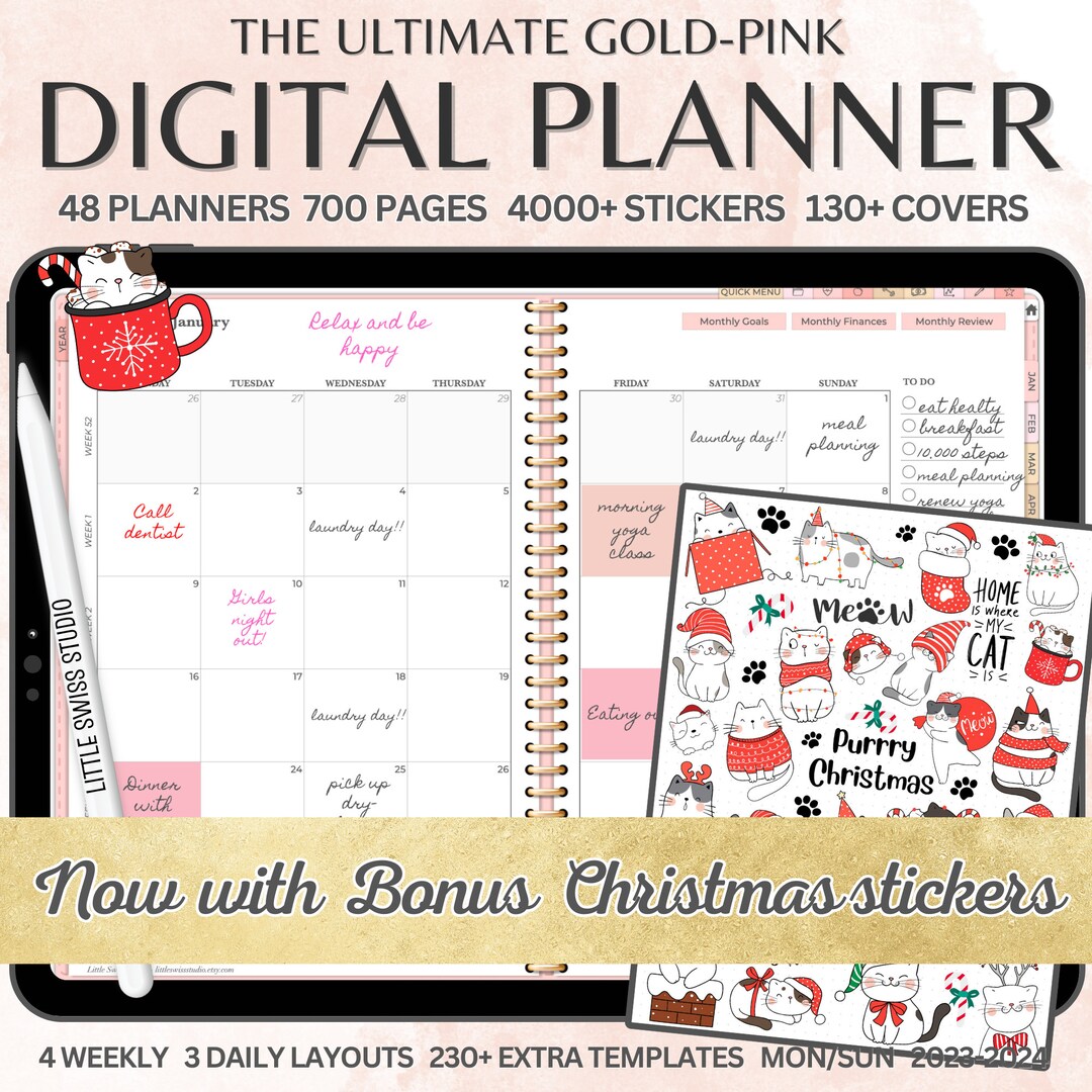 The Best Ultimate Digital Planner 2024 for Ipad, Goodnotes 4 Weekly ...