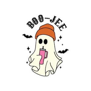 Halloween Gifts Boo-Jee SVG PNG funny ghost Halloween SVG png Stanley Tumbler inspired sticker jpg dxf eps
