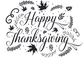 Happy Thanksgiving SVG: Fall Decor, Shirt Design (Digital Download)
