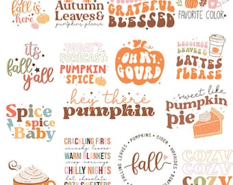 Fall SVG Design Bundle, PNG EPS Digital File