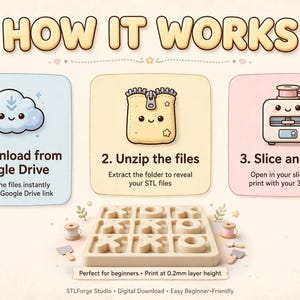 Mega Bundle Tic-Tac-Toe | 56 Themed 3D Print Game STL Files | Family Board Games image 5