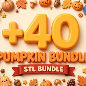 Kürbis-STL-Bundle | Über 40 Herbst- und Halloween-Kürbis-3D-Druckdateien