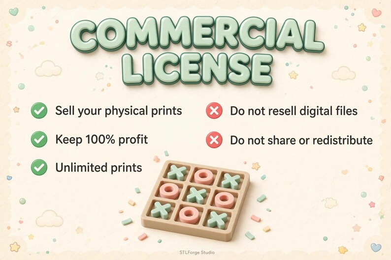 Mega Bundle Tic-Tac-Toe | 56 Themed 3D Print Game STL Files | Family Board Games image 4
