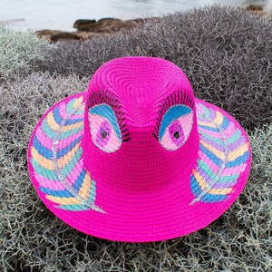 Summer Hat, Hand Painted “Panama” Hat
