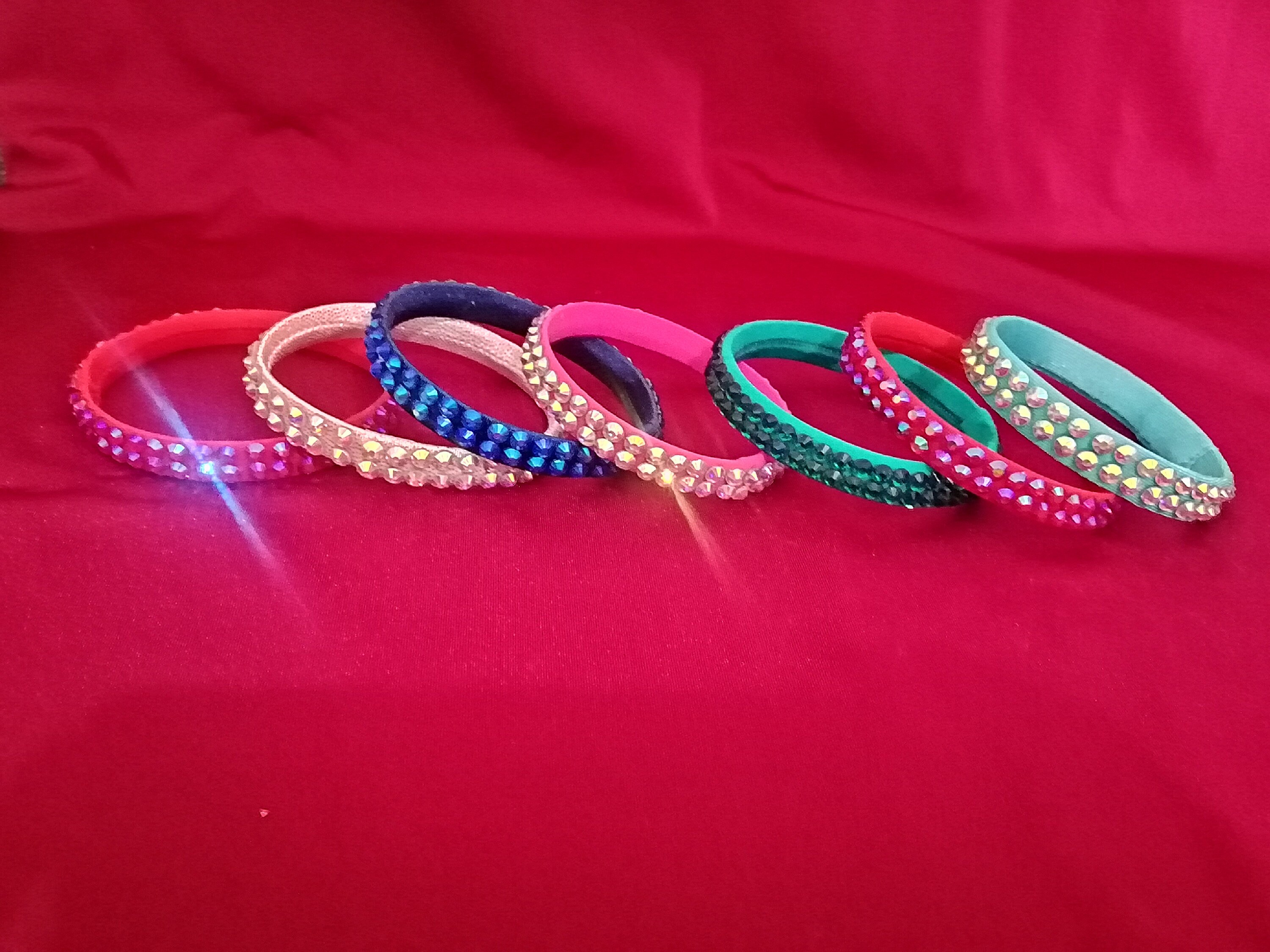 Braccialetto con BALLERINI in Argento 925 e caucciù - bracciale ballo