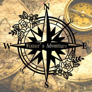 Custom Compass Metal Wall Art Sign Decor, Personalized Compass Name Wall Hang Decor, Compass Metal Sign Decor, Pilot Name Sign,Traveler Gift