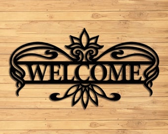 Custom outdoor welcome sign / wedding welcome sign / housewarming gift / realtor closing gift / welcome word wall art / LED metal wall art