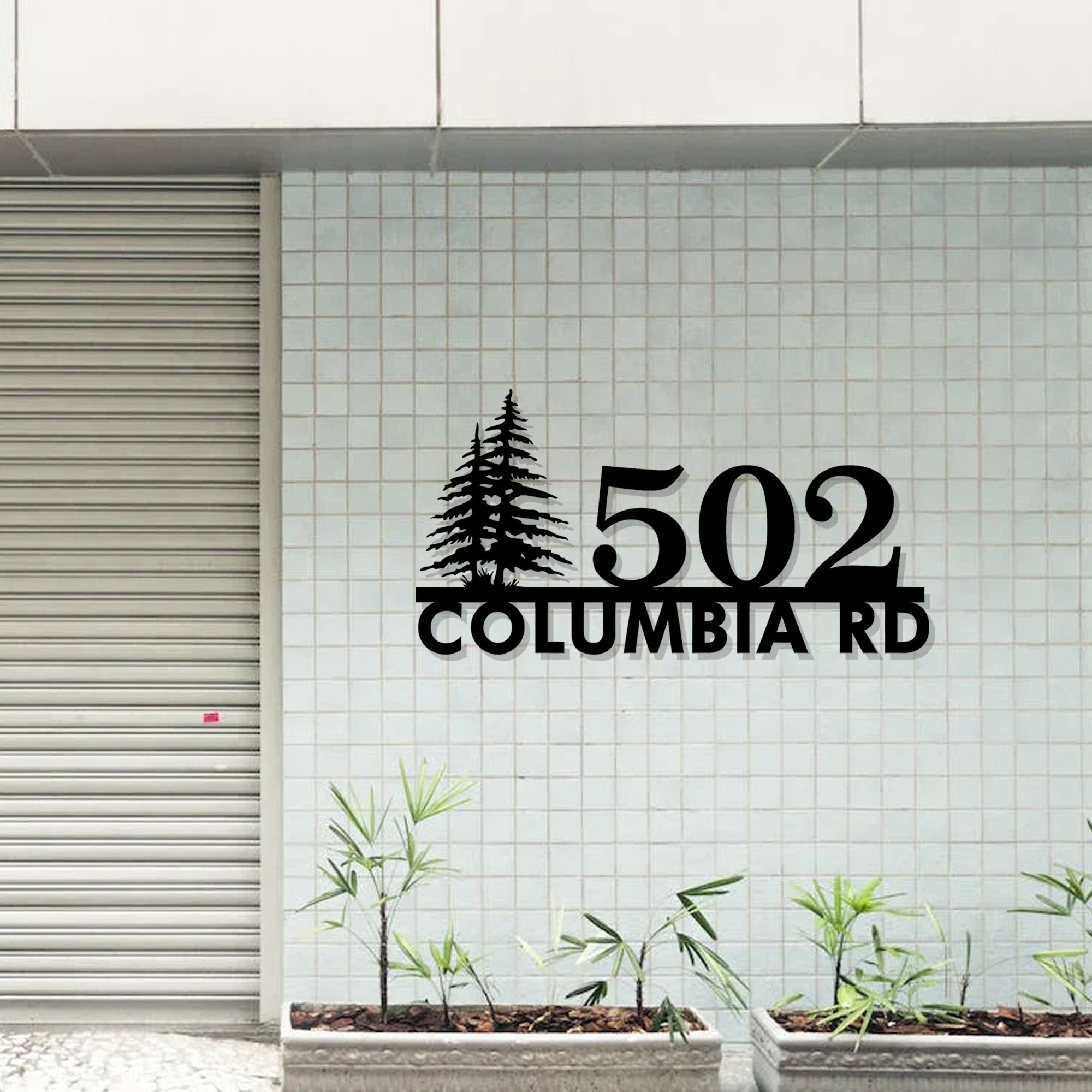 Personalized Outdoor Address Sign/custom Metal Wall Art/door Etsy