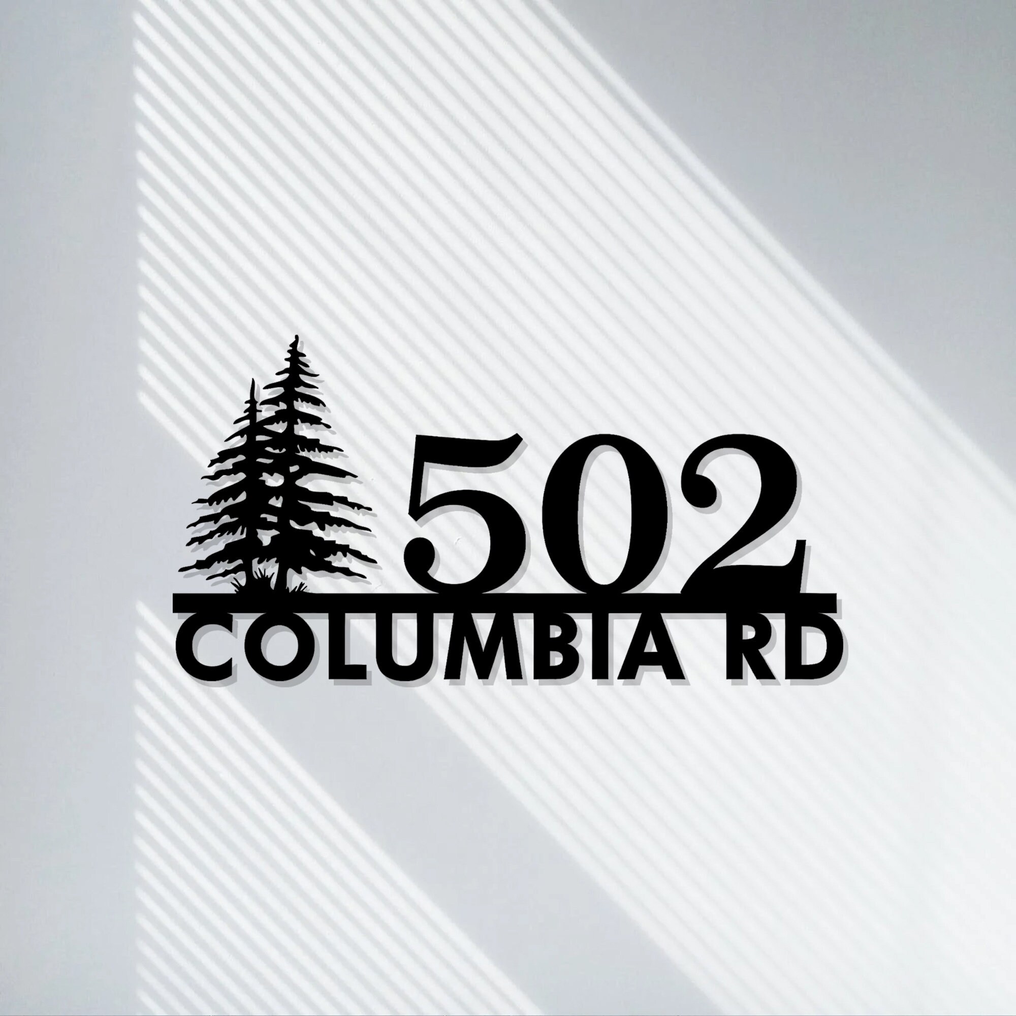 Personalized Outdoor Address Sign/custom Metal Wall Art/door Etsy