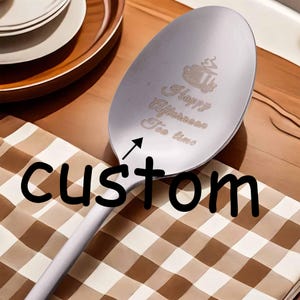 Custom Name Metal Spoon,Personalized Spoon Ice Cream Spoon,Custom Engraved Coffee Spoon,Tea spoon,Personalized Spoon,Custom Text Spoon