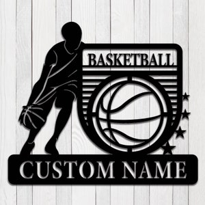 Personalized Handmade Custom Basketball Name Sign,Basketball Gift, Mamba Spirit, Home Decor,Athletic Sports, kids Gift,LED Light Sign