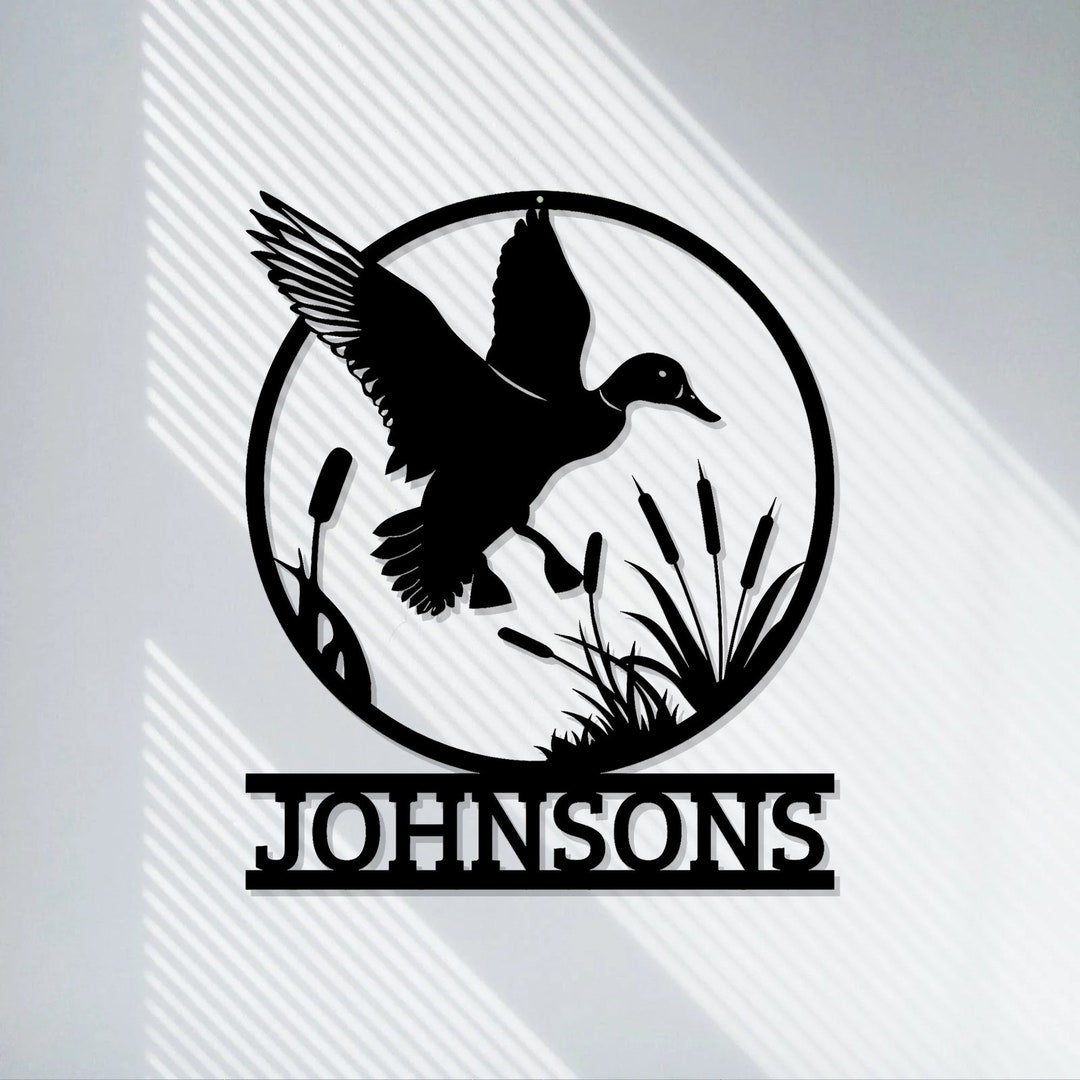 Personalized Duck Hunting Sign Customduck Hunting Gift Metal Etsy