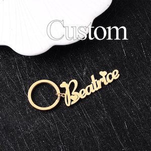Custom Name Keychain,Name ID Tag,Engrave Memorial Keychain,Baby Name Keychain,Number Keychain,Lover Name Keychain,Birthday Keychain Gift