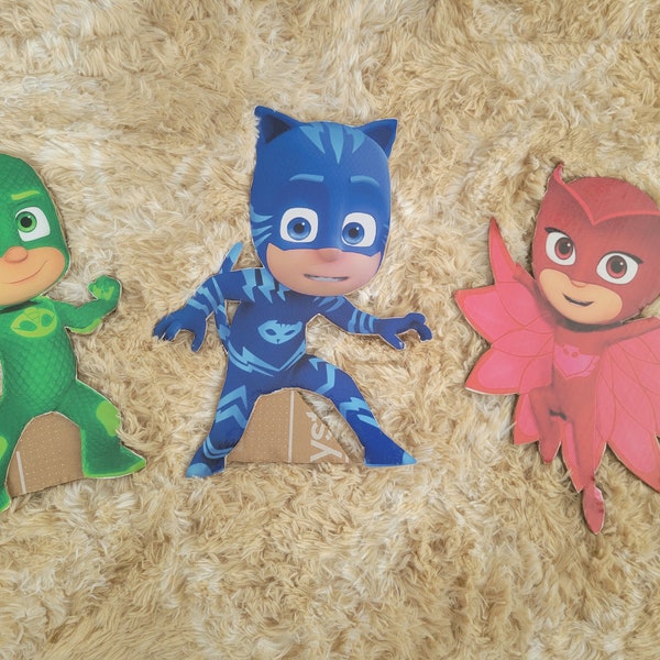 Standing PJ Mask Party/Prop cutouts