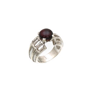 Natural Sterling Silver 925 Ring, Gift For Her, Mom, Wife, Handmade Ring, Birthstones Garnet Amethyst Lapis Lazuli  Turquoise Moonstone.