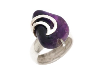 Sterling Silver Gemstone Designer Statement Ring