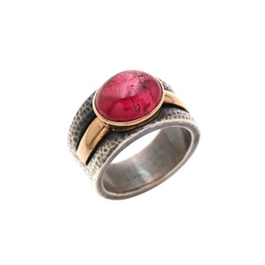 Antique 18k Gold Ancient Roman Ring, 925 Sterling Silver Roman Ring, Ancient Roman Natural Tourmaline Ring, October Birthstone Ring,