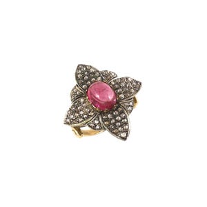 Morning Dew Stacker Ruby Ring