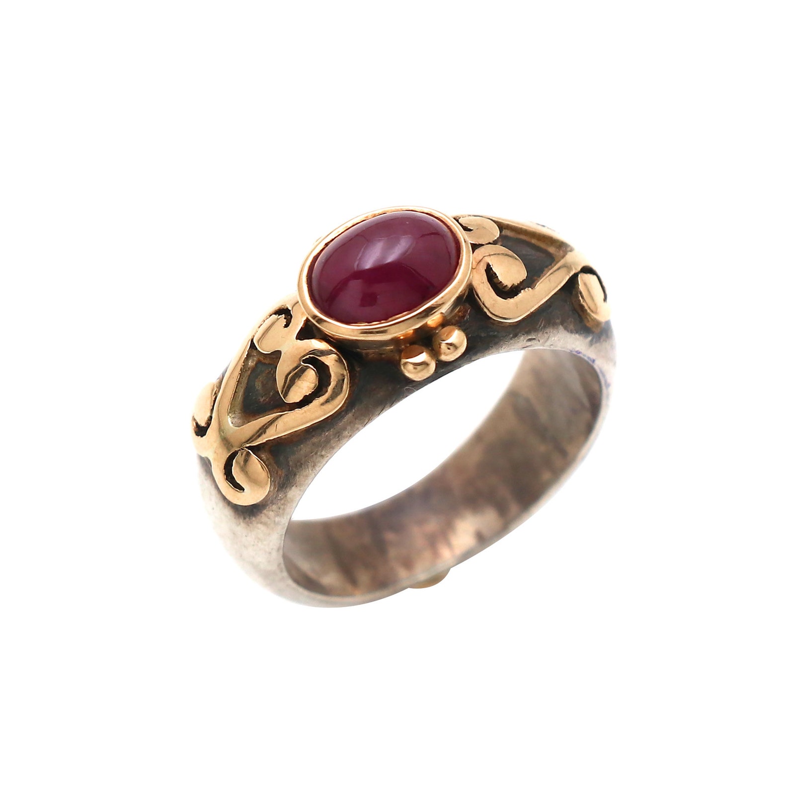 Antique 18k Gold Ancient Roman Ring, 925 Sterling Silver Roman Ring ...