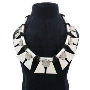 Sterling Silver Raw Tribal Necklace