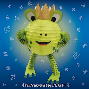 Lantern craft set &quot;Fred Frosch&quot; for St. Martin&#39;s Day parade, lantern parade, Saint Martin, lamp, fairy lights, children, St. Martin&#39;s lantern