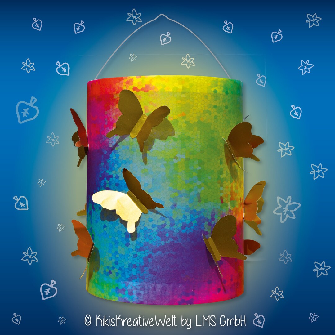 Lanterns Craft Set butterfly Swarm for St. Martin's Parade, Lantern Parade, Saint Martin, Lamp