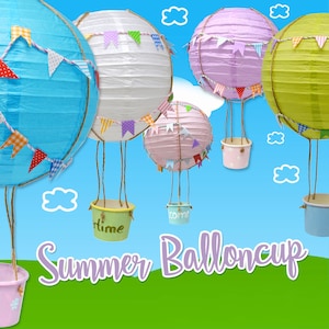 Hot air balloon craft kit Helin - 1 piece DIY