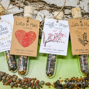 Wildflower Seed Test Tubes With Corks Seeds Flower Seeds Favor Personalized Wedding Registry Office Set Of 10