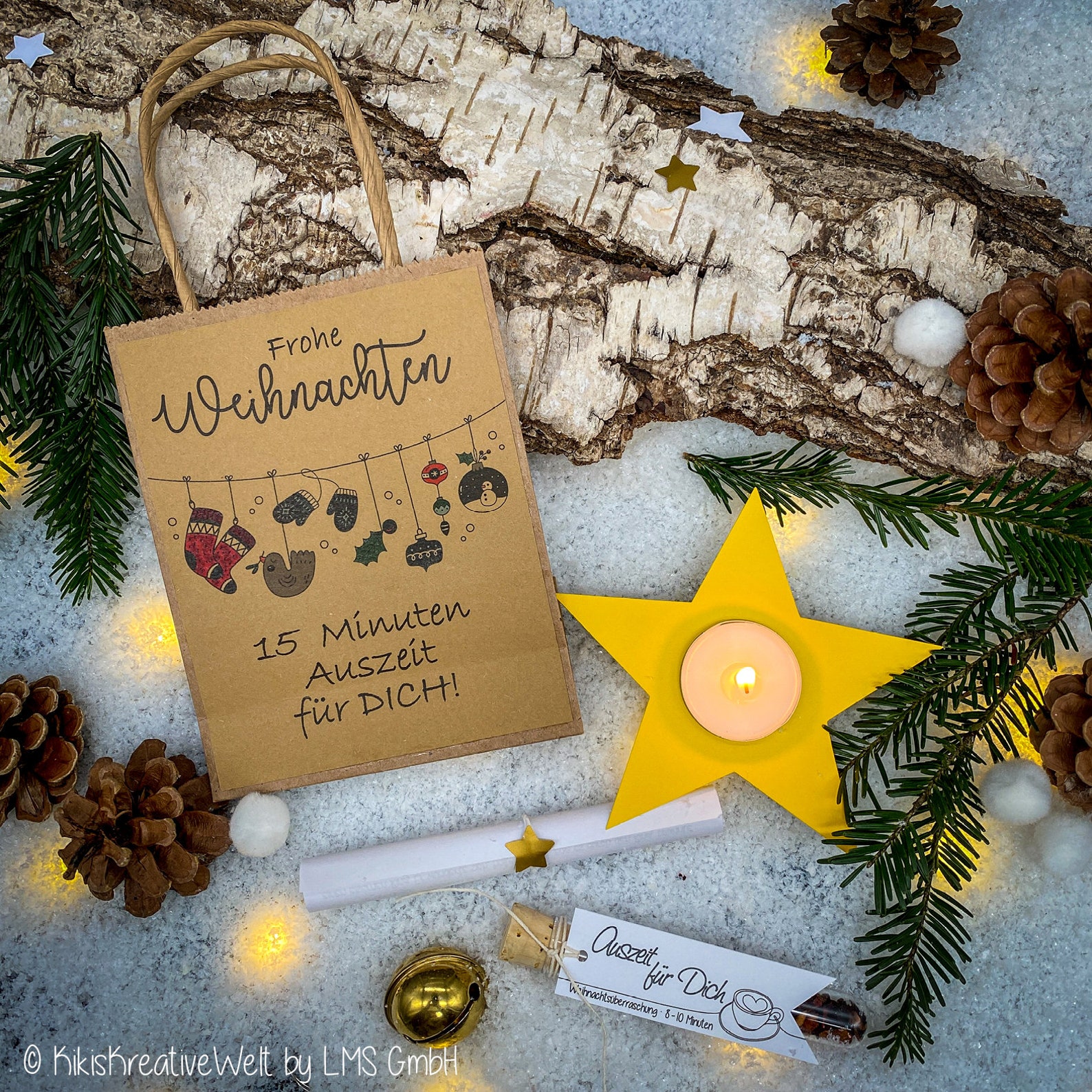 15 Minuten Weihnachten "Auszeit für DICH" - Geschenk in der Tüte