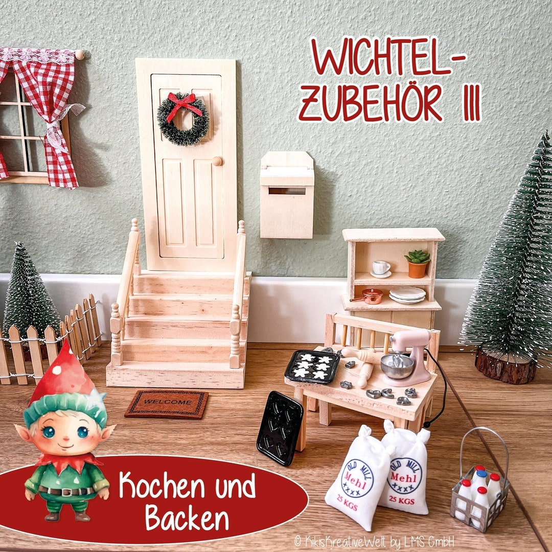 WichteltüreZubehör, Wichtel Zubehör, Weihnachtswichtel, Wichtel