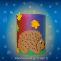 Lantern craft set "Hedgehog Family Spike" for St. Martin's parade, lantern parade, Saint Martin, lamp, fairy lights, children, St. Martin's lantern