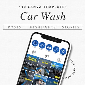 110 Car Wash Canva Templates - Instagram