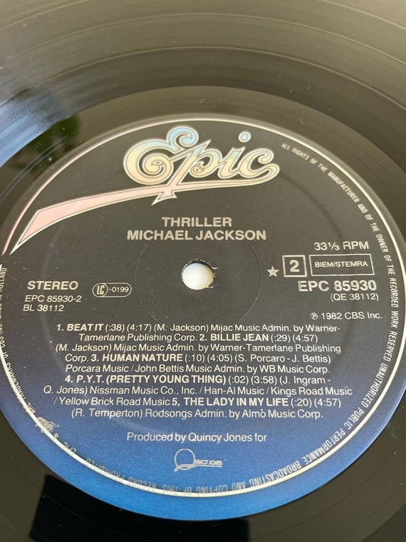 Michael Jackson ‎– Thriller - LP Vinyl Album - Picture Disc Edition