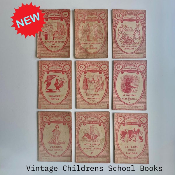 Le Livre Roses Pour La Jeunesse - Vintage School Books for Children
