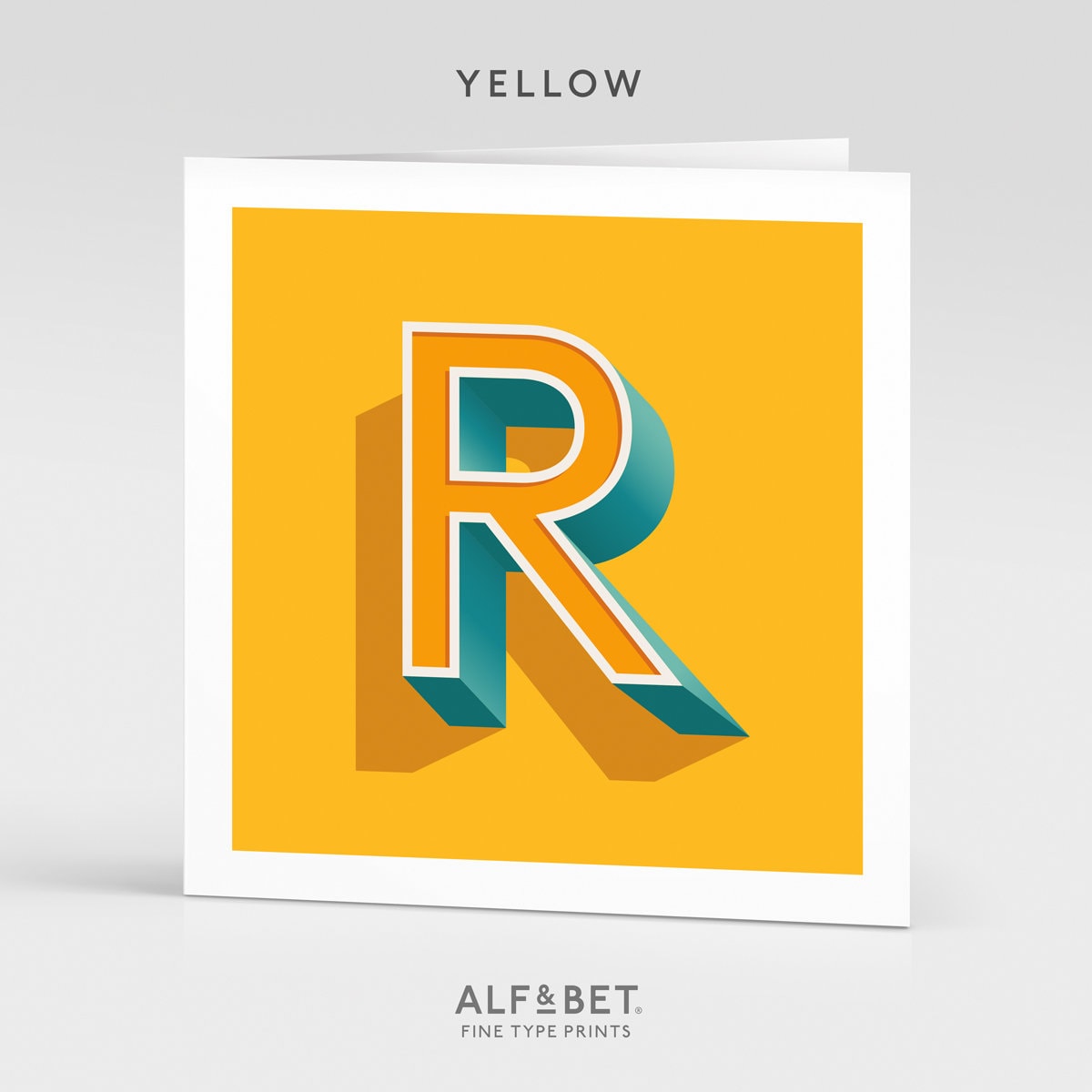 Letter R Birthday Card | Alphabet Cards | Initials Card | A-Z Card ...