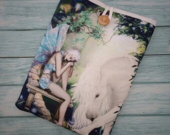 Fairies, Book Sleeve, Book Protector, Book cover, Book Bag, Book Pouch, gifts