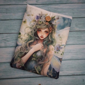 Fairy, Book Sleeve, Book Protector, Book cover, Book Bag, Book Pouch, gifts