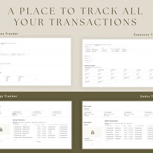 K&ouml;nnte beinhalten: Ein druckbares Arbeitsblatt mit vier Abschnitten: Einnahmen-Tracker, Spar-Tracker, Ausgaben-Tracker und Schulden-Tracker. Jeder Abschnitt enth&auml;lt eine Tabelle mit Spalten f&uuml;r Datum, Beschreibung, Betrag und Kategorie. Das Arbeitsblatt soll Benutzern helfen, ihre Finanzen zu verfolgen.