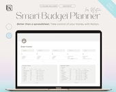 Notion Budget Template, Budget Spreadsheet, Notion Template Finance, Monthly Budget Planner Notion, Expenses Tracker, Personal Finance