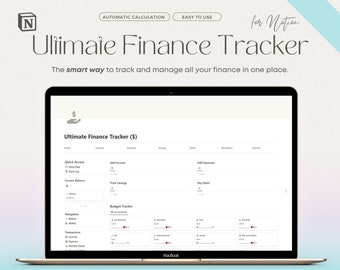 Notion Template Finance Tracker, Notion Budget Template, Budget Spreadsheet, Income Tracker, Expense Tracker, Personal Finance Planner