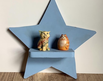 Star Shelf — Blue Shelf — Nursery Room Display — Star Shelving — Kids Decor — Nursery Decoration