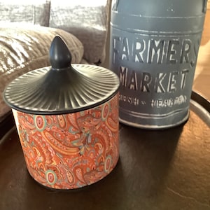 Vintage Sugar Bowl — Vintage Canister with Lid — Ceramic Canister