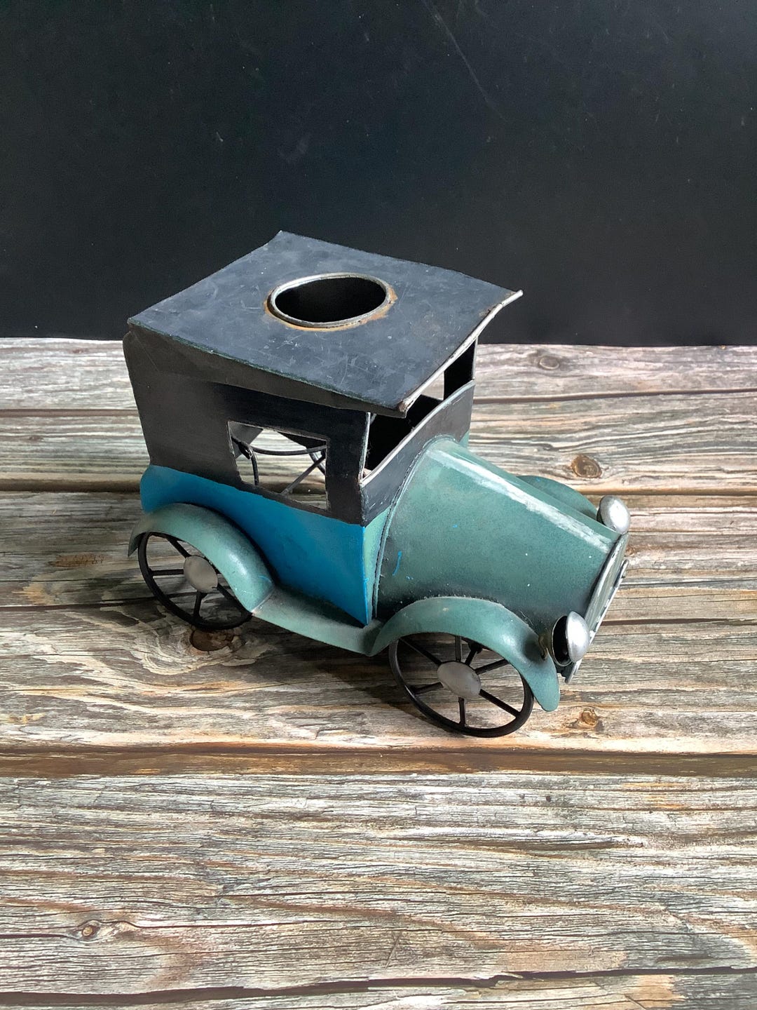 Vintage-style Metal Model Car — Automobile Incense Burner & Tealight ...