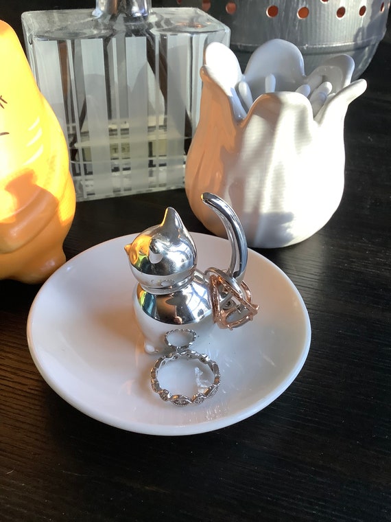 Cat Ring Holder — Jewelry Holder — Cat Jewelry Hol