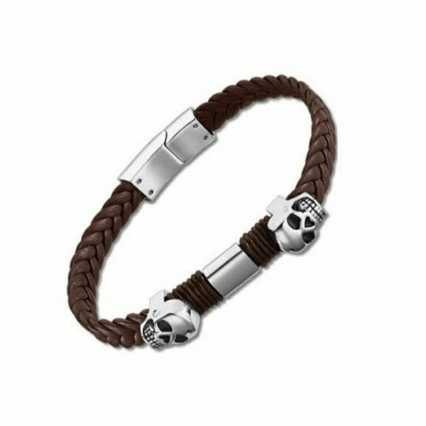 Bracelet  Acier et cuir marron  Lotus Style LS2067-2/1