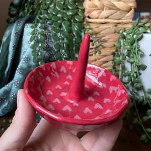 I Heart You-Handmade Ceramic Ring Dish