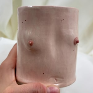 Freckled Fran-Handmade Ceramic Boob Mug