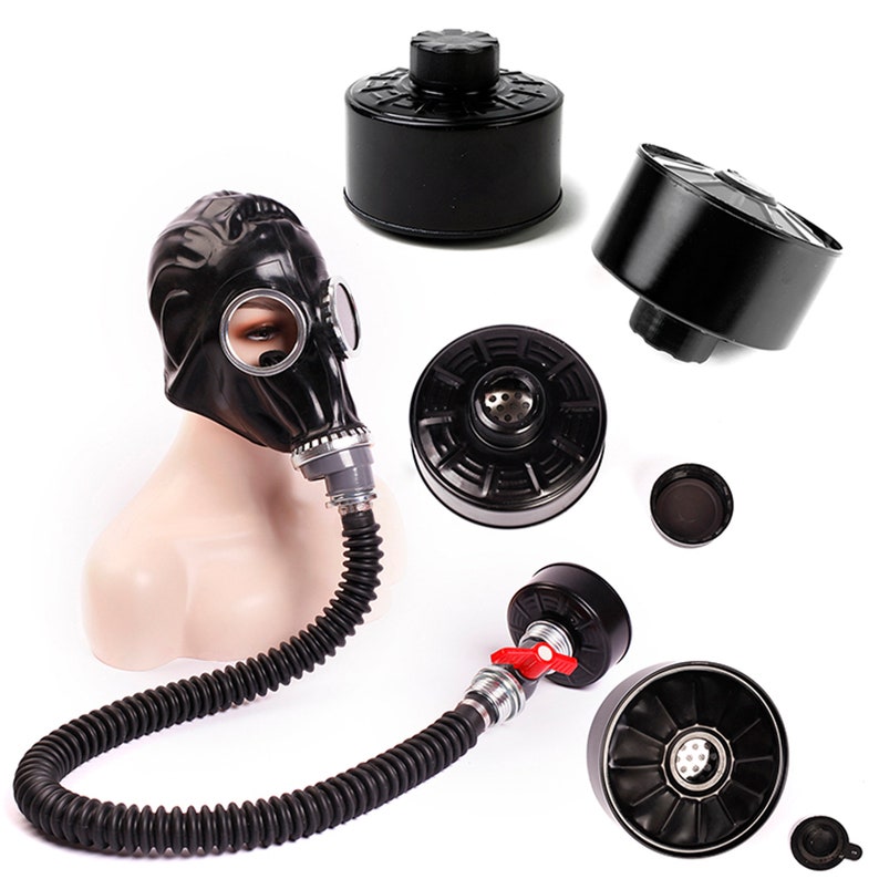 Latex Breathing Control Gas Mask/sm Sexual Suffocation Etsy