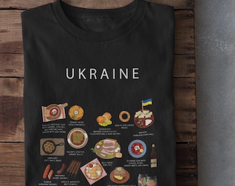 Ukraine Food T-Shirt | Ukrainian Cuisine, Street Food Design